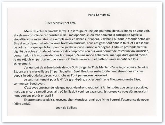 Jean de Solliers à Yvon Bourrel-12 mars 67-copie
