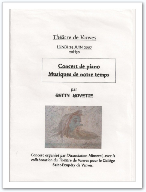 Minstrels 2007-Michaël Sebaoun, création