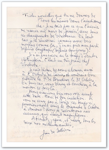 Jean de solliers à Yvon Bourrel 26 septembre 74 page 2