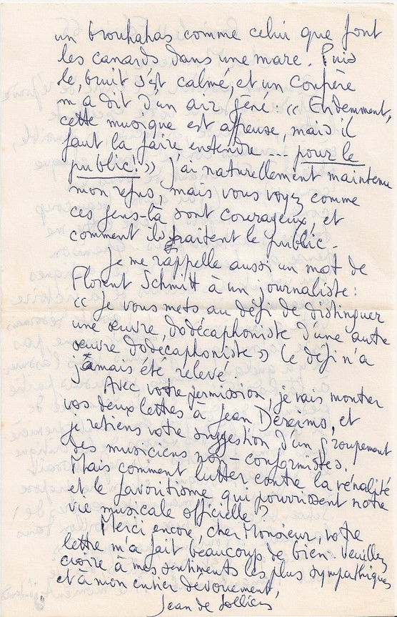 Jean de solliers à Yvon Bourrel-11 février 66 page 2