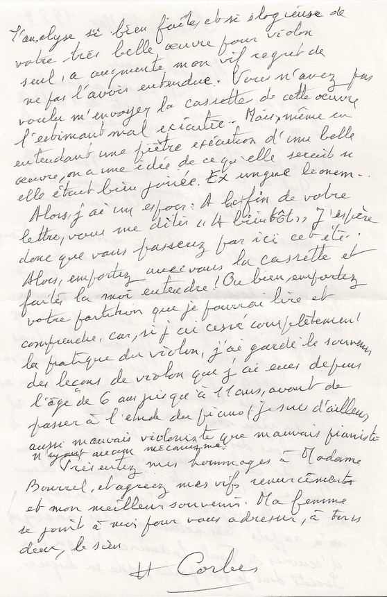 Hippolyte Corbes à Yvon Bourrel-17 mai 1989