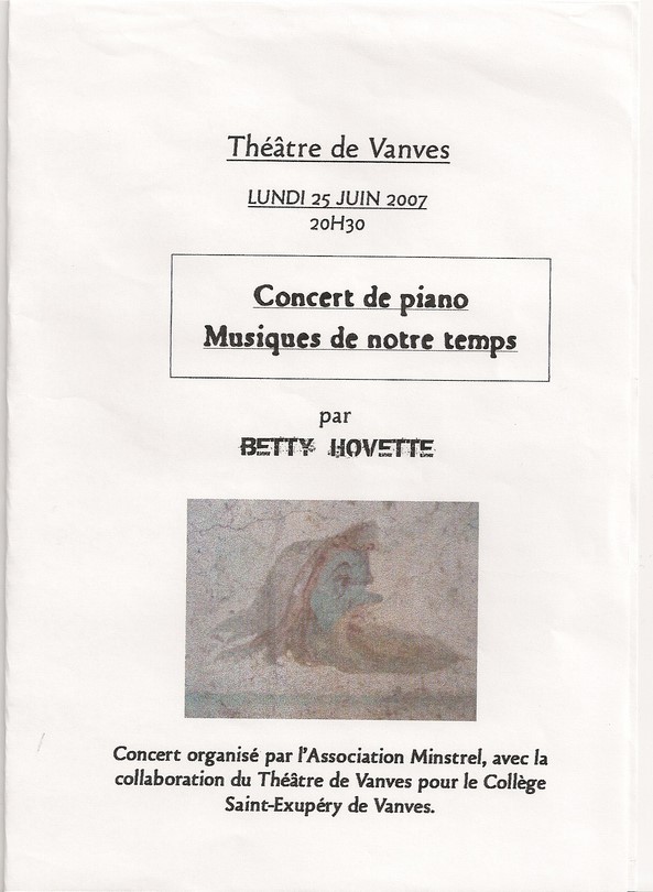 Minstrels 2007-Michaël Sebaoun, création