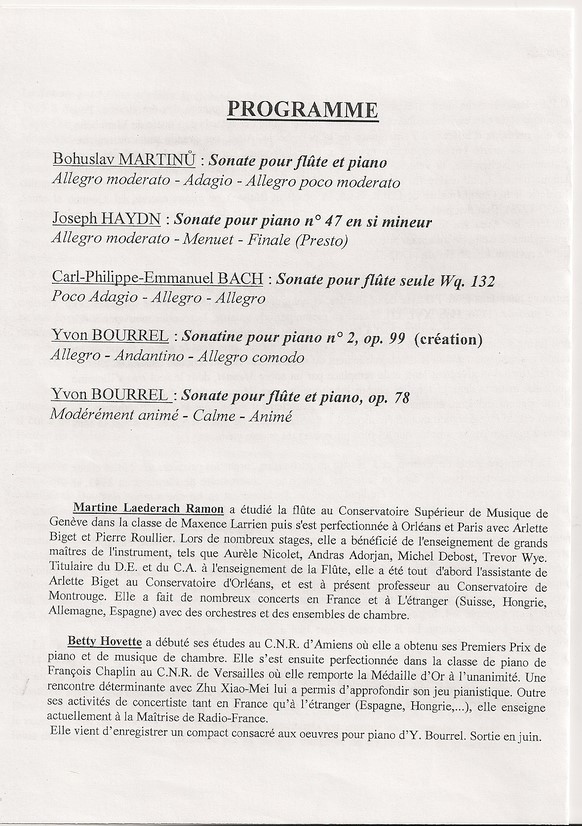 2003-Joseph Haydn-Bohuslav Martinu-Yvon Bourrel
