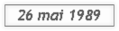 26 mai 1989