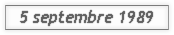 5 septembre 1989