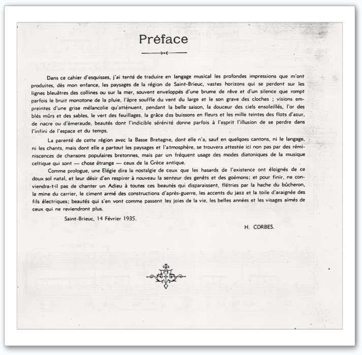Hippolyte Corbes-Préface aux Esquisses bretonnes